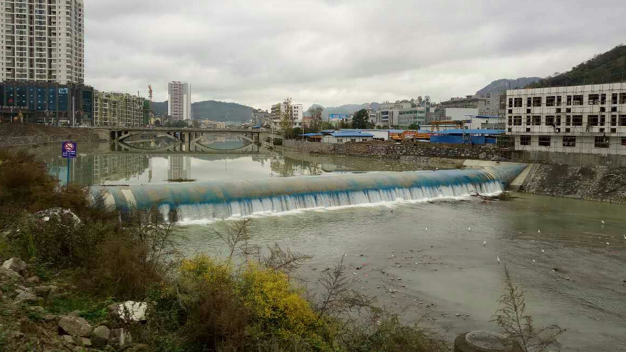 首控江河橡胶坝应用于河南内河治理工程